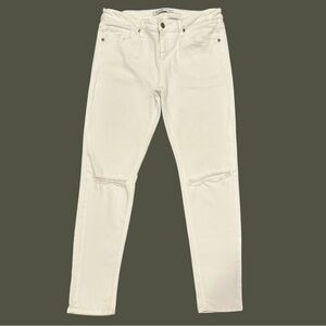 Just Black White Skinny Jeans Classic Style